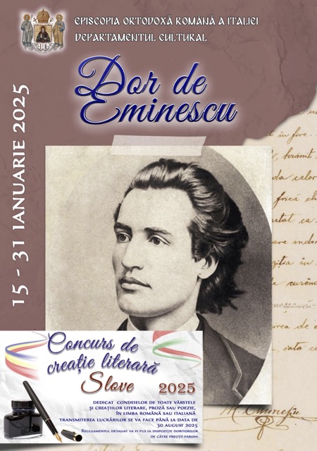 13 Afiș Dor de Eminescu dimensioni medie